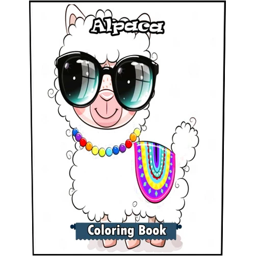 Hudson - H.Hill Publishing Alpaca: Coloring Book, Coloring Book For Kids Aged 2-4 - Easy And Fun Pages For Kids - Includes.