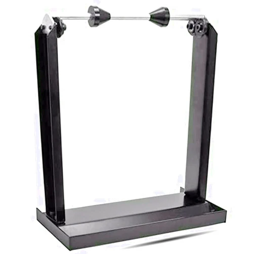 MOTOOS Wheel Balancer Universal Motorcycle Rim Tire Motorcycle Bike Wheel Balancing Spin Static Truing Stand, Black