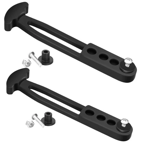 Chunful 2 Set Boat Yacht Sport Jet Boarding Telescoping Ladder Rubber Strap Marine Secure Retaining Latch Band with Adjustable Mounting Holes for Yacht 2 or 3, 4 Steps Ladder