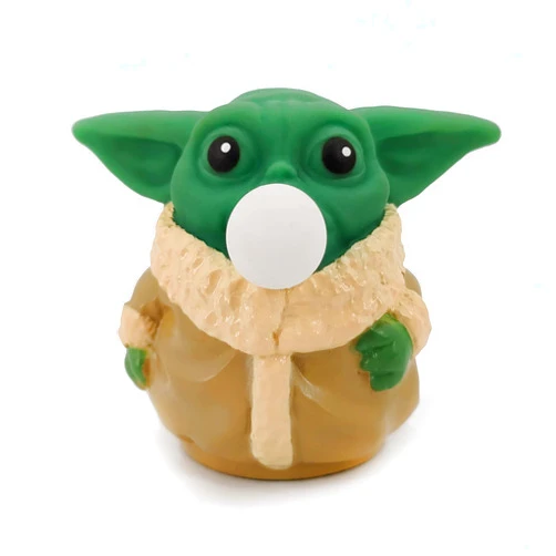 Qiong Push Baby Yoda Spit Bubble Toys for Kids and Adults, Sensory Fidget Stress Relief Toys, Anti-Anxiety Squeezing Tools, Kawaii Yoda Baby Toys for Fans