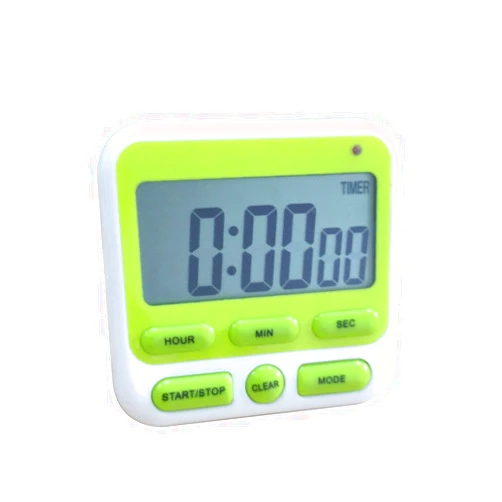 ZYluoke Digital Kitchen Timer, Cooking Timer Multifunction with Big Digits LCD Display Loud Alarm,Magnetic Backing Stand for Cooking Baking Sports Games Office (Green)