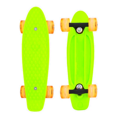 Cyboard 17inchX5inch Completed Skateboard Mini Cruiser Board with High Bounce PU Wheel