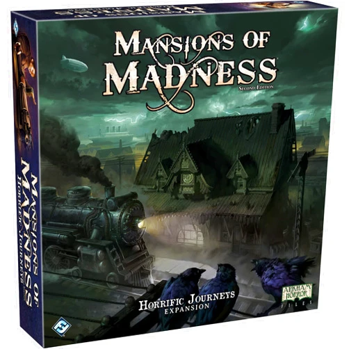 Fantasy Flight Games Mansions of Madness Horrific Journeys Board Game Expansion | Horror, Mystery for Teens and Adults | Ages 14+ | 1-5 Players | Average Playtime 2-3 Hours | Made by Fantasy Flight Games