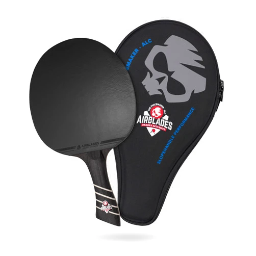 AirBlades The Peace Maker ALC - (Boys Blue) Professional Ping Pong Paddle - Carbon Fiber Table Tennis Racket Producing Maximum Spin & Control for All Levels - Hard Carry Case & Ergonomic Handle.
