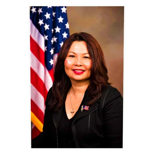 StickerU Tammy Duckworth Portrait Sticker Vinyl Bumper Sticker Decal Waterproof 5
