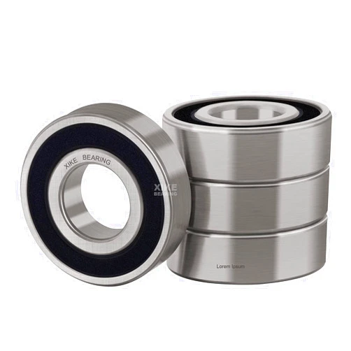 XIKE 4 Pcs 60/28-2RS Bearings 28x52x12mm, Double Rubber Seals and Pre-Lubricated, Deep Groove Ball Bearing.