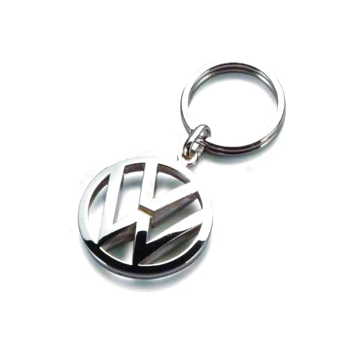 Volkswagen Metal Key Chain Keyring Fob Silver