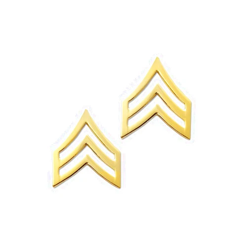 Insignia Depot Law Enforcement/Police Sergeant Gold Rank Pin Tall 15/16