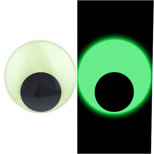 InnoHHustle 2 Pcs 7 Inch Glowing Googly Eyes Self Adhesive Luminous Giant Wiggle Eyes Large Googly Eyes Giant Googly Eyes Eye Stickers Glowing Eyes Googly Eyes Self Adhesive for Halloween Decoration Stickers