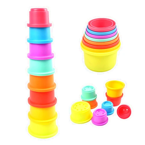 Cosaway Baby Stacking Nesting Cups Toys, Baby Toys 6 to 12 Months, Montessori Toys for Toddler Gifts 1 Year Old (617-97)