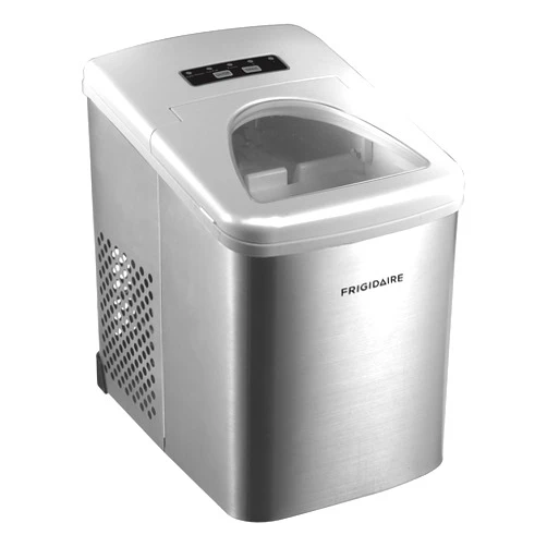 Frigidaire Ice Maker Machine for Countertop, 26 lbs, Adjustable Ice Cube Size, Portable Ice Cube Maker for Home, Kitchen, Office, Bar- Silver