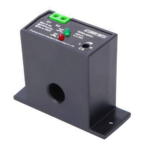YWBL-WH AC Current Sensing Switch 0.2~30A Self-Powered Current Sensor Monitoring Relay (Normally Closed)