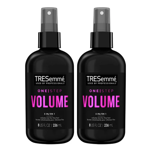 TRESemmé One Step 5-in-1 Volumizing Hair Styling Mist 2 Count For Fine Hair Hair Care Product for Soft, Weightless Volume 8 oz