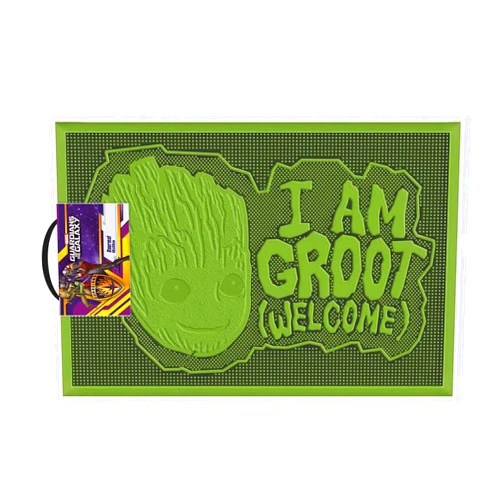 Pyramid International Marvel Guardians of the Galaxy Groot Character Flexible Rubber Doormat - 60cm x 40cm - Indoor or Outdoor Use