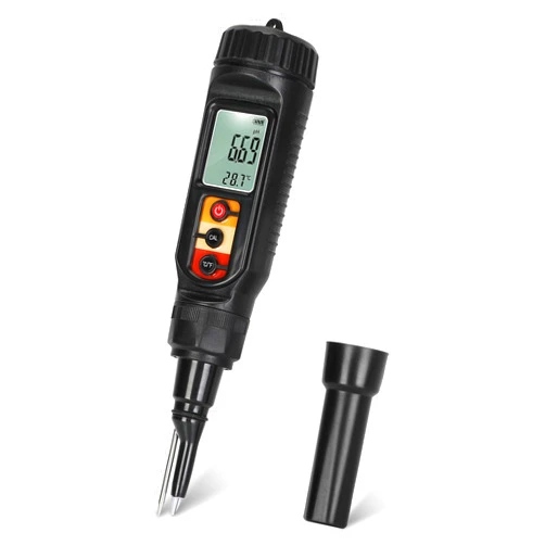 Chaoos Digital PH meter for food, waterproof PH meter for sourdough. Equipped with a piercing probe electrode to detect The PH value of soft soils, suitable for meat, cheese, brewing and water, Etc.
