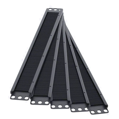 CableRack 1U Brush Panel Horizontal Grommet Strip Server Rack Cable Management Panel by CableRack (5-Pack)