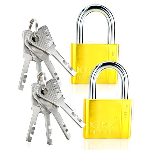 ZEERSHEE 50mm Padlock with Keys,2 Pack Padlocks for Doors,Security Warded Locks,Keyed Padlock for Shed,Warehouse,Garage,Cabinets