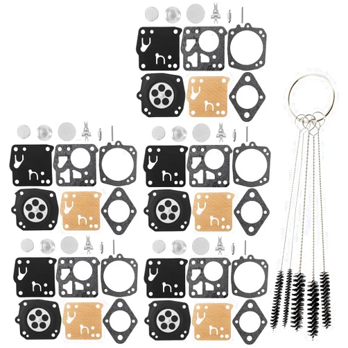 QAZAKY Pack of 5 Carburetor Rebuild Kit Compatible with Tillotson RK-23HS RK-17HS String Trimmer Blower Poulan Weedeater Ryobi Ryan IDC Homelite Lawnboy Toro McCulloch Jonsered RK 23 HS 2-Cycle Carb