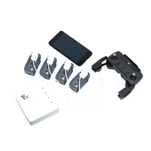 Taoke 6 in 1 Parallel Charger and 4-channel Rapid Battery Charger with 2 USB ports for DJI SPARK