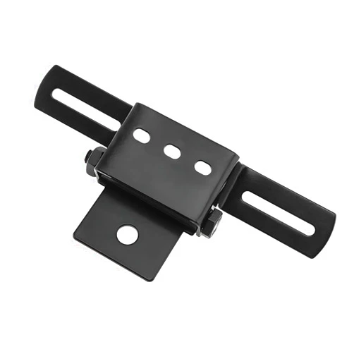 KVAEY Motorcycle License Plate Bracket, Adjustable Fender Eliminator Turn Signal Light Bracket, Universal License Plate Holder with Light Mount for ATV Bike, Motorcycle Accessories (Black)
