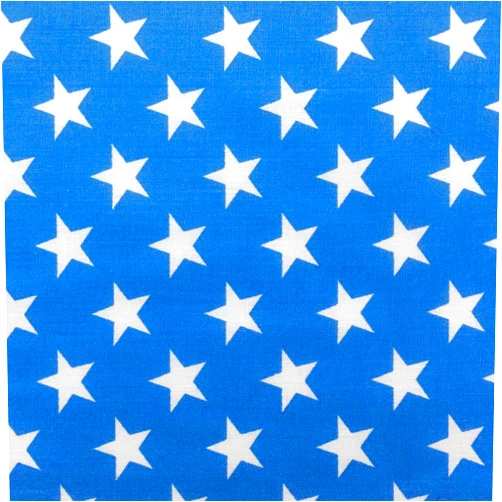 The Fabric Exchange Stars Print Poly Cotton 60 Inch Fabric by The Yard (Royal Blue)
