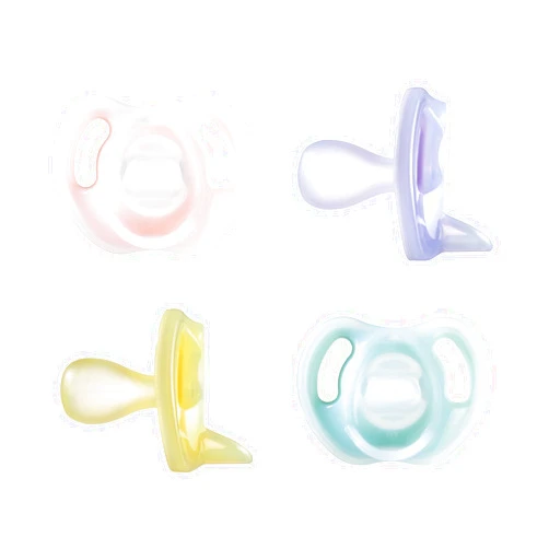 Tommee Tippee Ultra-light Silicone Pacifier, Symmetrical One-Piece Design, BPA-Free Silicone Binkies, 6-18 months, Pack of 4 Pacifiers