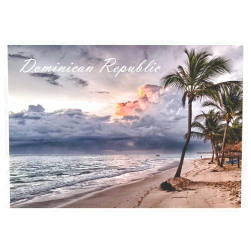 ORI BOY Dominican Republic, Caribbean, Beach, Ocean, 2 inch x 3 inch Refrigerator Fridge Magnet, Travel Gift