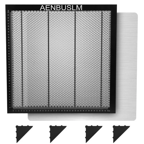 AENBUSLM Honeycomb Laser Bed 400mm x 400mm Steel Honeycomb Cutting Mat for Laser Engraver Cutter Tray, Honeycomb Working Table Size 15.7