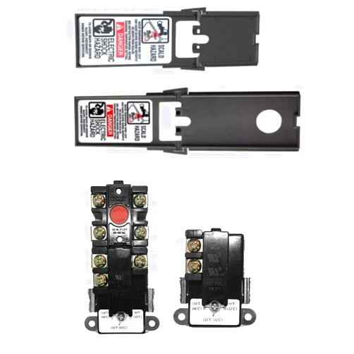 DROMIX EWH-00C Electric Water Heater Thermostats, Include Upper and Lower Element Thermosatat, Terminal Protective Covers, Therm-O-Disc(TOD) style, Interchangeable with APCOM Style, Water Heater Repair Parts