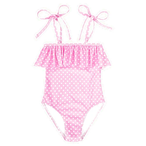 Zando Toddler Swimsuit Girl One Piece Swimsuit Cute Ruffles Swimsuit for Girls Bathing Suit Sleeveless Summer Girls' Swimwear