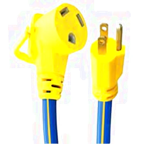 Voltec 16-00519 E-ZEEGRIP STW 1-Outlet Adapter Extension Cord 10/3 Gauge - 30A M - 50A F, 18