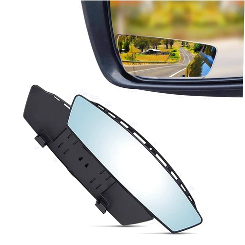 Verivue Mirrors Verivue Universal Panoramic 12-Inch Rear View Mirror & 3.5-Inch Rectangular Blind Spot Mirrors