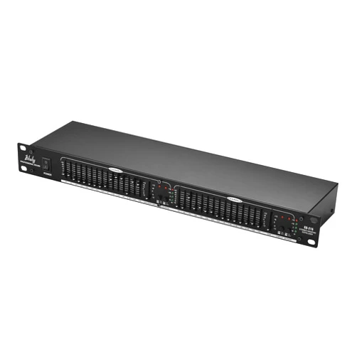 Btuty Audio Equalizer EQ-215 Dual Channel 15-Band Equalizer 1U Rack Mount 2-channel Stereo Graphic Equalizer Stereo Equalizer Graphic Equalizer