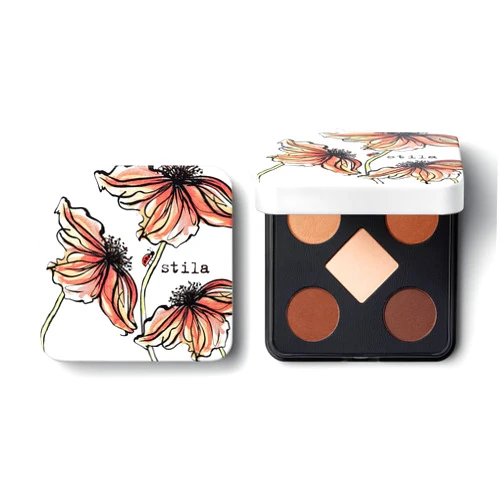 stila Pocket Play™ Eye Shadow Palette | 5 Silky Powder Shades for Eyes, Face, Highlight & Contour | Compact, Travel-Friendly, Blendable Formula | Matte & Shimmer, Neutral & Bold Tones