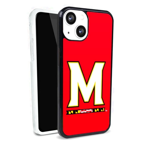 GRAPHICS & MORE University of Maryland Primary Logo Protective Slim Fit Plastic Bumper Case Fits Apple iPhone 13
