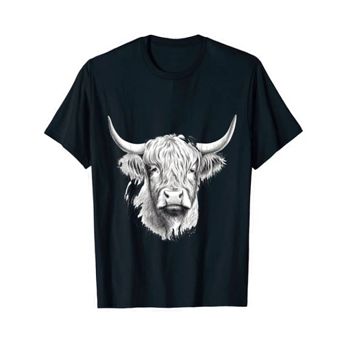 Schottisches Hochlandrind Züchter Geschenkidee Kuh Scottish Highland Cow Highland Beef Gift Farmers T-Shirt