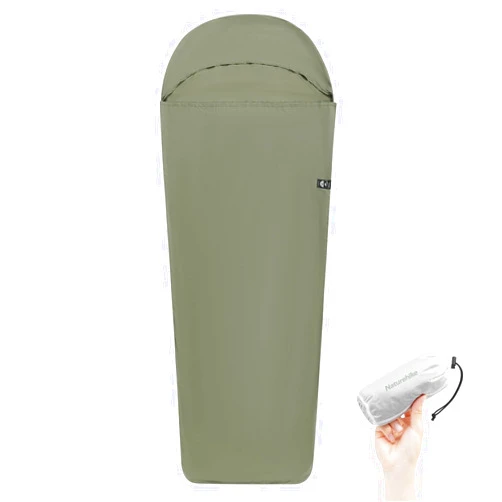 Naturehike 4.5oz Ultralight Washable Sleeping Bag Liner, Lightweight Adult Sleep Sack & Travel Sheets for Backpacking, Hotel, Camping, Hostels, ZY20
