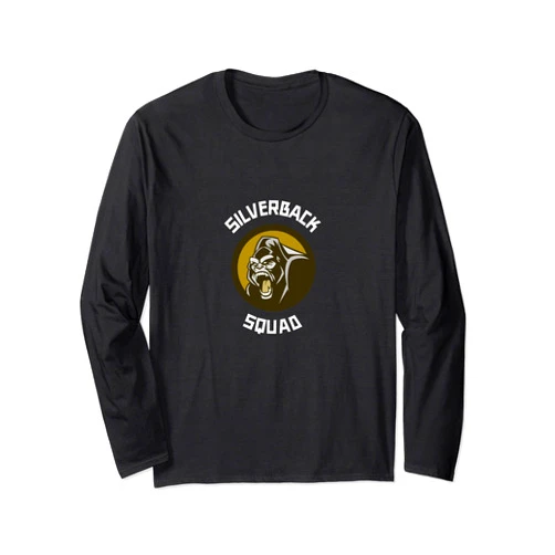 Silverback Gorillas Rule Silverback Gorilla Monkey Squad Long Sleeve T-Shirt