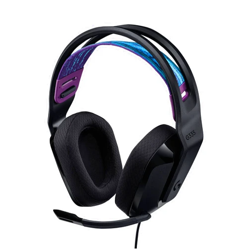 Logitech G335 Wired Gaming Headset, with Flip to Mute Microphone, 3.5mm Audio Jack, Memory Foam Earpads, Lightweight - Black