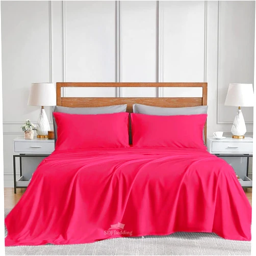 SDJ Bedding 100% Egyptian Cotton 800TC - 6Pcs Bed Sheet for Queen Size Bed, Sateen Weave Luxury Hotel Sheets, Extra Soft Cooling Bedsheet, Fits Mattress Upto 12
