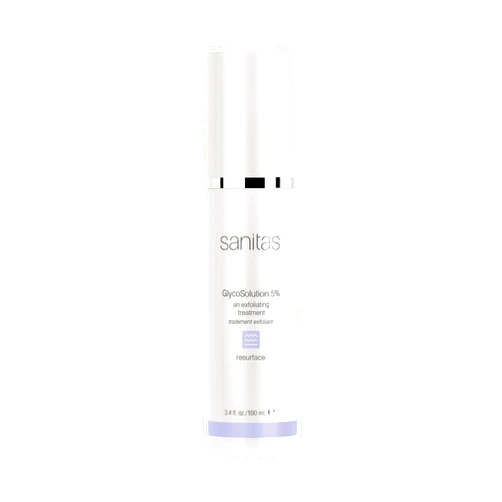Sanitas Skincare GlycoSolution 5%, Active, Exfoliating Treatment, Liquid Exfoliant, Glycolic Acid, 3.4 Ounces