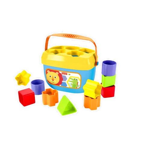 Fisher-Price Stacking Toy Baby's First Blocks Set of 10 Shapes for Sorting Play for Infants Ages 6+ Months