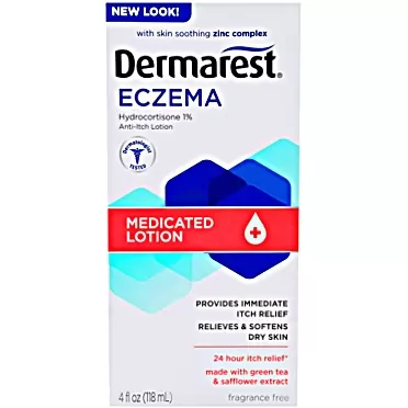 Dermarest Eczema Medicated Lotion | Dermatologist Tested | 4 FL OZ (3 Pack)