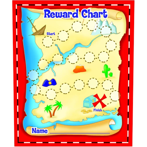 Eureka Back to School Treasure Hunt Mini Reward Charts for Kids with Stickers, 736pc, 5'' W x 6'' H