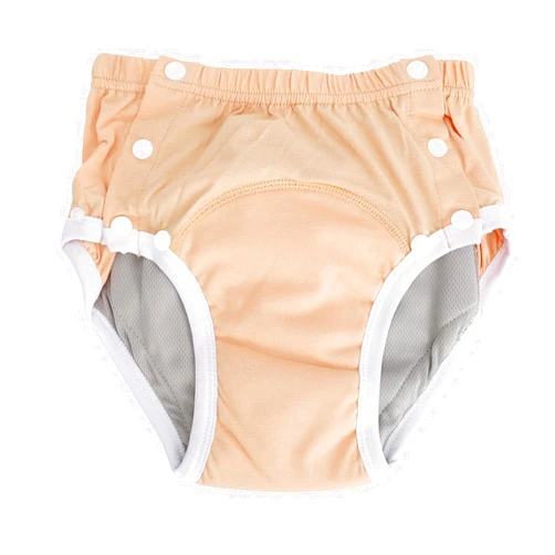 FOSA Adult Cloth Diaper, Washable Incontinence Underwear Diapers Leakage Proof Breathable Pure Cotton Cloth Nappy for Elderly (S)