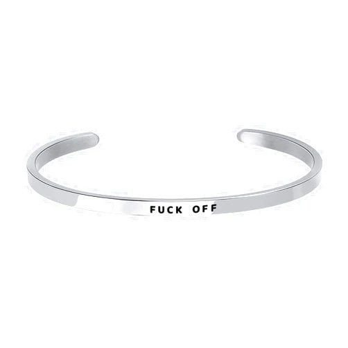 ShinyJewelry Cuff Bracelet Stainless Steel Personalized Inspirational Jewelry 3mm Wide Engraved Present for Women