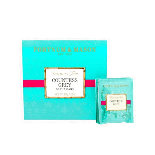 Fortnum and Mason Countess Grey 50 Count Tea Bags (1 Pack)