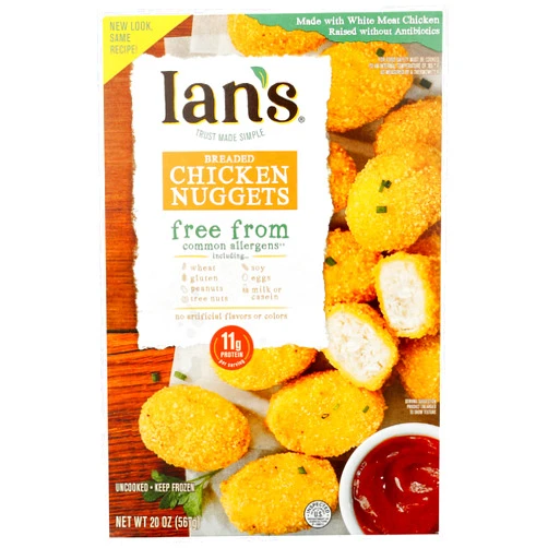 GONDMAX Ians Natural Foods Chicken Nugget wheat free gluten free, 20 oz