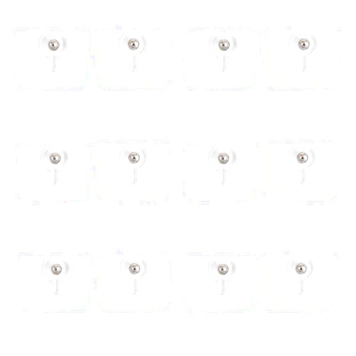 Yohong Adhesive Accessories for Support Feet, Baby Gate Metal Accessories, Easy to Assemble, Set of 12 Pcs