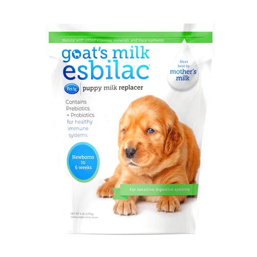 PetAg Goat’s Milk Esbilac Powder - 5 lb - Powdered Puppy Formula with Prebiotics, Probiotics & Vitamins for Puppies Newborn to Six Weeks Old - for Sensitive Digestive Systems